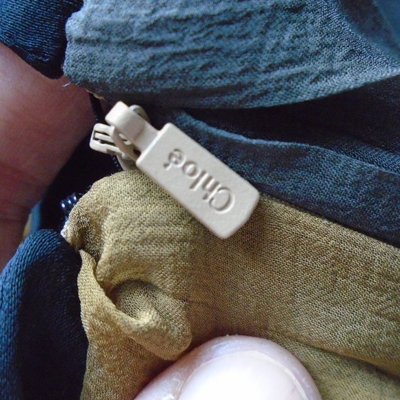 CHLOE silk crepe layer skirt maxi Brown / Smoke 91L luxury France 38 30" W - Picture 4 of 10